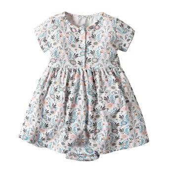 Meitenes kleita vasaras apģērbu ziedi bēša baby romper toddler meiteņu drēbes, drēbes bērniem modes 2019 kleitas meitenēm ziemassvētkos