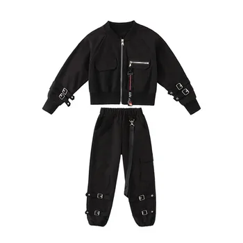 Meiteņu Bērnu Streetwear Komplekts 2 Gab Pavasara Rudens Tracksuit Uzvalks Bērnu Bungu komplektu kostīmu Teen Modes Skatēs Liecina, Tērpiem