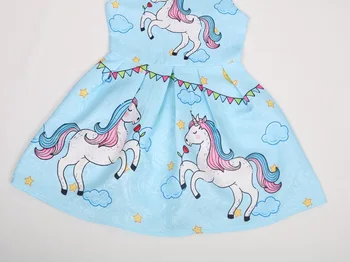 Meiteņu Vasaras Princese Kleita Cute Bērnu Rozā Karikatūra Unicorn Drēbes 2-8y Meitene Tutu Tērpi Kleitas Bērniem, Vakara Puse Kleita