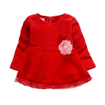 Meiteņu Ziemas Kleita Toddler Infant Baby Meitenes Gadījuma Princese Ziedu Kleitu Apģērbs, Apģērbs Elegants Ziemassvētku Kleitas Meitene
