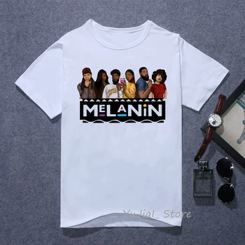 Melanīna Poppin sieviešu Krekls melns meitenes drukāt draugiem tshirt femme vasaras top sieviete draugiem tv šovs vogue t krekls streetwear
