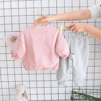Melario Toddler Meiteņu Drēbes Rudens Modes Bērni Multfilmas Zaķis Tracksuit Bērnu Apģērbs, Zīdaiņu Komplekti, Ikdienas Tērpu 2gab