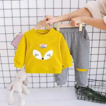 Melario Toddler Meiteņu Drēbes Rudens Modes Bērni Multfilmas Zaķis Tracksuit Bērnu Apģērbs, Zīdaiņu Komplekti, Ikdienas Tērpu 2gab