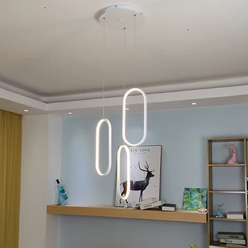Melna/Balta, led pendant gaismas moderns dizains dzīvojamā istaba, restorāns, virtuve karājas gaismas guļamistabas gultas led pendant lampas