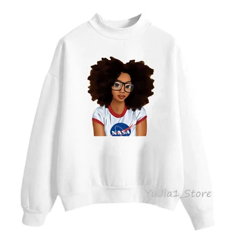Melna Meitene Cilts pelēkā vārna Melanīna Poppin Drukāt Sieviešu Krekls Rudens Ziemas Streetwear Bieza Hoody Grafiskais Tumblr Drēbes