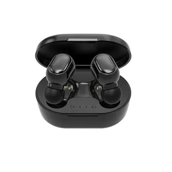 Melns Bezvadu Bluetooth Austiņas Pieaugušo Unisex Dvīņi Bluetooth 5.0 Austiņas Bezvadu Dual Austiņas Stereo Austiņas Earbuds