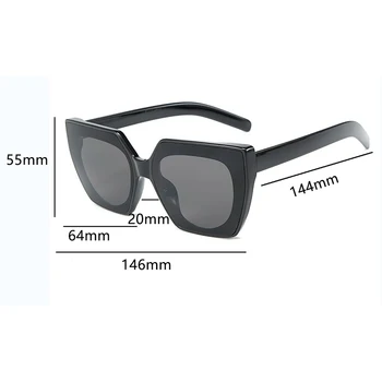 Melns Kvadrāts Lielgabarīta Saulesbrilles Sieviešu 2020. Gadam Luksusa Toņos Vīriešu Modes Braukšanas Brilles Moderns Dāmas Slīpums Brilles UV400