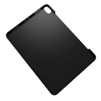 Melns matēts Buksēt-pierādījums, Mīksta TPU Caurspīdīga Silikona Skaidrs, Lietu Vāku iPad Pro 11