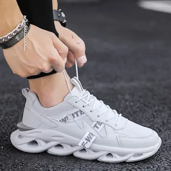 Mens casual sporta apavi ultra viegls šoks absorbcijas savvaļas tendence apavi sporta apavi absorbcijas sporta apavi fitnesa ikdienas apavi