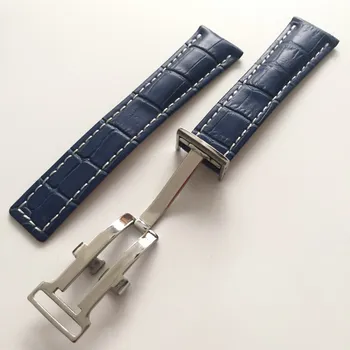 MERJUST Īstas Ādas Skatīties Joslas Siksna Melns Brūns Zils Mīksts Watchbands par Breitling Skatīties Cilvēks, Skatīties 22mm 24mm ar Instrumentiem