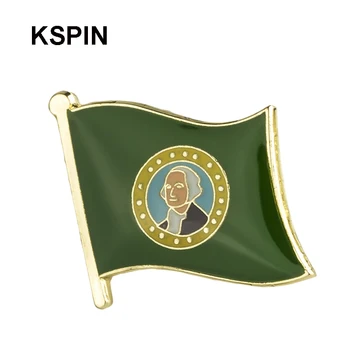 Metāla Emblēma ASV Asv Valsts Karogu, Atloks Pin Pin Broša par Sievietes/Vīrieša Apģērbu 10pcs XY0186