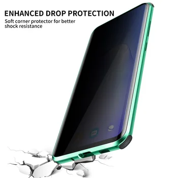Metāla Magnētiskās Rūdīts dubultie Stikla Gadījumā, iPhone 12 11 Pro Max Mini Četri Stūri Aizsardzības drošības Spilvens Triecienizturīgs Vāks