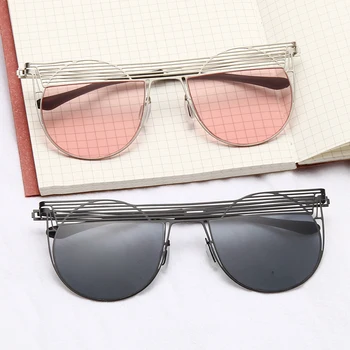 Metāla Steampunk Saulesbrilles, Vīriešu un Sieviešu Modes Apaļā Saules brilles Zīmolu, Dizainu, Vintage Sunglass Brilles UV400 Toņos