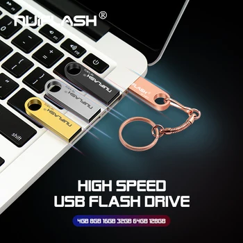Metāla USB Flash Drive Pen Drive 32GB 16GB 4GB 8GB High Speed Usb Flash Drive 64gb, 128gb un 256 gb Usb Atmiņas Disku 512 gb pen drive