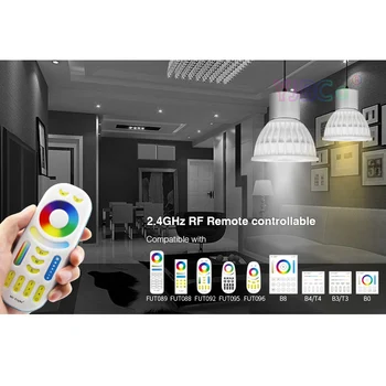 Miboxer 4W RGB+PKT LED Prožektoru gaismā FUT103 GU10 FUT104 MR16 led Spuldze lampas Guļamistabas Restorāna viesistaba Pavārs telpas apgaismojums