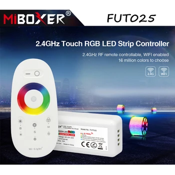 Miboxer FUT025 2.4 GHz Pieskāriena RGB LED Slokšņu Kontrolieris Bezvadu 18A RF Tālvadības pults LED RGB Slokšņu/Bulb/Griestu/DC12V-24V
