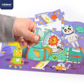 Mideer Jigsaw Puzzles Bērniem, Bērnu Rotaļlietas, Grāmatas Puzzle 16/32pcs Pasaku Pilsētas Karikatūra Dzīvniekiem Izglītojošas Rotaļlietas Bērniem