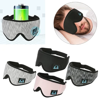 Miega Austiņas 3D Acu Maska, Bluetooth 5.0 Bezvadu Mūzikas Maska, Acu aizsarga Vāciņu Acīm, Vīriešiem, Sievietēm, Gulēšana, Ceļošana