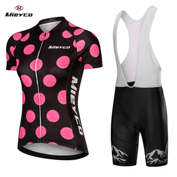 Mieyco MTB Go Pro Feminino Ciclismo kombinezoni ar Krūšdaļu Īss Komanda Vasarā Riteņbraukšana Apģērbu Ropa Ciclismo Velosipēdu Jersey Sieviešu Apģērbu Cycliste