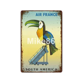 [ Mike86 ] Rio de Janeiro Mecico GVATEMALA HAVANA Metāla zīmju Vintage Brazīlija Krāsošana Dienvidamerikā Plakātu Mākslas 20*30 CM LT-1950