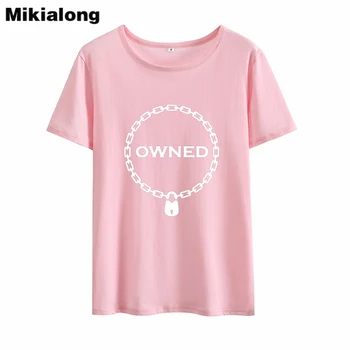 Mikialong Īpašumā Harajuku T-krekls Sievietēm 2018 Īsām Piedurknēm Mīksti Kokvilnas Tee Kreklu Femme O-veida kakla Tumblr Tshirt Sieviešu Topi Dropshippi