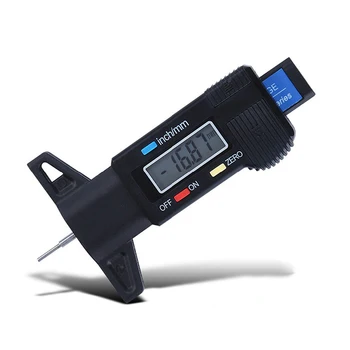 Mikrometru 0-25.4 mm/0.01 Ciparu Displejs Protektora Dziļuma Mērītājs Elektroniskie Precīzu LCD Riepas Riepas Riteņa Bremžu Gage Mērīšanas Instrumenti