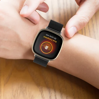 Milanese Watchband Par Fitbit Versa 3/Sajūtu Smart Rokassprādze Rokas Joslā Metāla Maināmiem Skatīties Siksnas Fitbit Versa 3 Correa