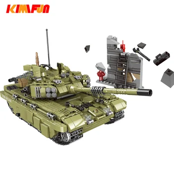 Militāro Tvertnes modelis, Celtniecības Bloki, Javas Armijas karavīra ierocis ķieģeļi bērnu Rotaļlietas Imitētu Kara Mašīna