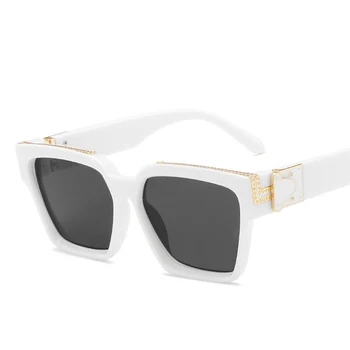 Miljonārs saulesbrilles sievietēm, vīriešiem, ir 2021. uv400 augstas kvalitātes zīmolu dizainera steampunk taisnstūris, saules brilles quay oculos de sol
