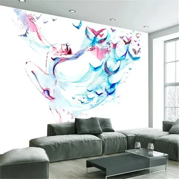 Milofi rūpnīcas custom tapetes, sienas 3D mūsdienu mākslas anotācija roku apgleznoti māksliniecisko koncepciju dejas skaistums