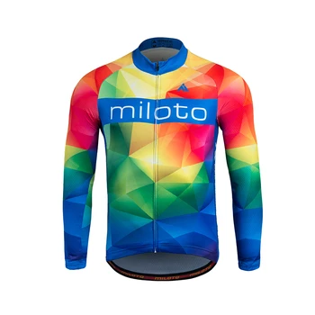 MILOTO riteņbraukšana jersey 2019 ropa ciclismo hombre ziemas siltuma vilnas velo tērpi velosipēdu kleita sacīkšu kreklu ar velosipēdu valkāt komplekti
