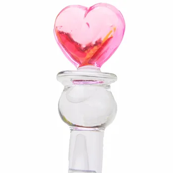 Milzīgs tūpļa plug Rozā sirds pērles Stikla dzimumlocekļa, Makstī, Anālais Butt Plug Pieaugušo Dildo Clit masturbācija produktu Seksa Rotaļlietas Sievietēm