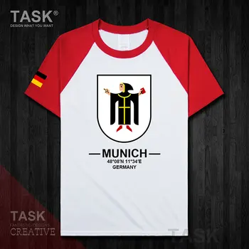 Minhenes Munchen Marien platz Vācija Eiropa tūrisma pilsētas logo suvenīru vīriešu sporta krekls jauno modes dizaina topi 100cotton tee 20