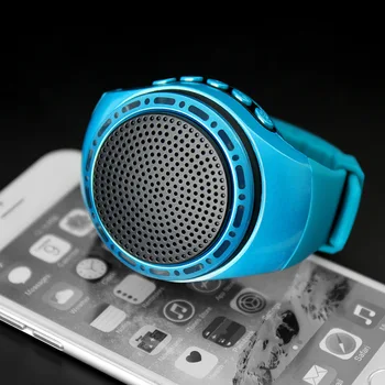 Mini Bezvadu Bluetooth Skaļruni Skatīties Portatīvo Āra taimera Atbalsts FM TF Kartes brīvroku