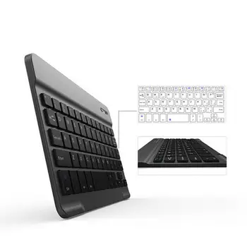 Mini Bezvadu Klaviatūra bezvadu Tastatūra ipad Tālruni, Tabletes Gumijas keycaps Uzlādējamā tastatūra Android, Windows