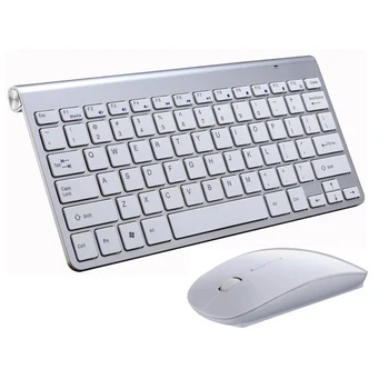 Mini Bezvadu Tastatūru, Peli, Iestatiet Ūdensizturīgs 2.4 G Apple Mac DATORU, Dators, Bezvadu Klaviatūra Birojs Klusajā Izslēgtu Tastatūras