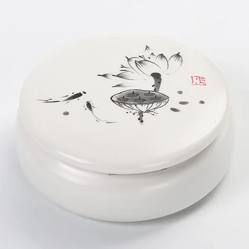 Mini Box Muti-Funkciju Keramikas Glabāšanas Burciņa Ķīnas Tējas Kannu Pulveris Krēms Kastes Skaistums Rotaslietas Kastes Mazās Lietas, Uzglabāšanas Burkas