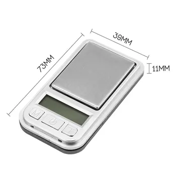 Mini Digitālo Kabatas Mērogs 200g 0.01 g Precizitāti Svara noteikšanas Virtuves Juvelierizstrādājumu Aptieka Zelta Taras Svēršanas