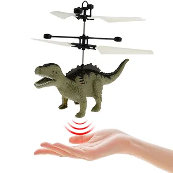 Mini Dūkoņa Simulācijas Dinozauru, Kas Peld Rotaļlietas Interaktīvas Infrasarkano Indukcijas Puses Kontrolētas Quadcopter Dūkoņa Gaisa Kuģa Dāvanu Rotaļlietas