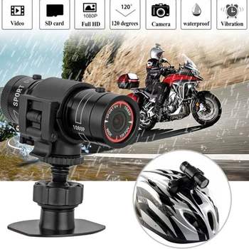 Mini F9 HD 1080P Velosipēds Motocikls Ķivere Sporta Fotokameru, videokameru DV Videokamera Mini Kameras