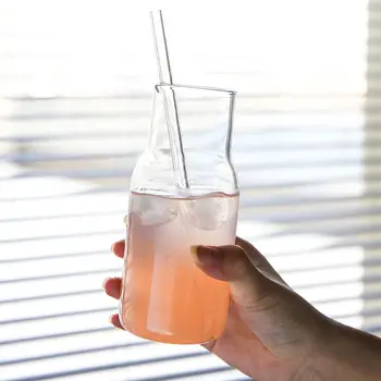 Mini Glāzi Ūdens Pudeli Uzstādīt Siltuma Izturīgs Sulas Konteiners Dzērienu Krūzes Flower Pot Tējas Tases Piena Mājas Piegādātājs, Bārs Drinkware
