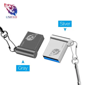 Mini Metāla USB 3.0 Stick ātrgaitas 4GB 8GB 16GB 32GB 64GB reālās spējas usb3.0 Pendrive Flash Memory stick jauns ierašanās