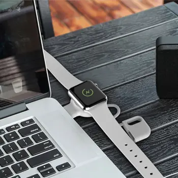 Mini Portatīvo Smart Skatīties USB Bezvadu Lādētāju Ātrās Uzlādes Bāze par Apple iWatch Skatīties, Sērija 1 2 3 4 Doka Adapteri