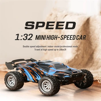 Mini RC Auto 1:32 20km/h lielu Ātrumu Dual Ātruma Regulēšana Iekštelpu Professional mode (profesionāls Režīms Ceļojumu Off-Road 2.4 G Spēcīgs RC Automašīnas Rotaļlietas