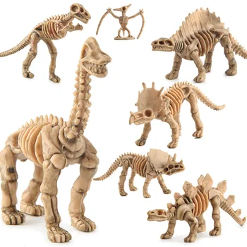 Mini Rīcības Attēls Jurassic Izglītības Creative Toys12pcs Dinozauru Rotaļlietas Fosilā Skelets Simulācijas Modeli, Kas Zēniem Bērniem