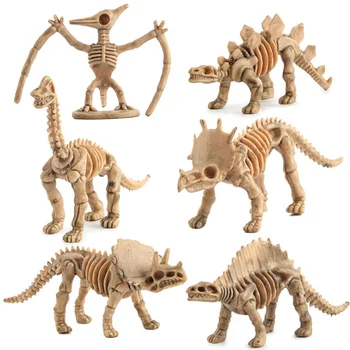 Mini Rīcības Attēls Jurassic Izglītības Creative Toys12pcs Dinozauru Rotaļlietas Fosilā Skelets Simulācijas Modeli, Kas Zēniem Bērniem