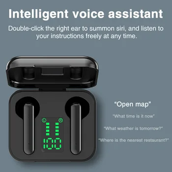 Mini TWS Bluetooth 5.1 Austiņas Bezvadu Austiņas Hifi Stereo Sporta Ūdensizturīgs Bezvadu Austiņas Austiņas Ar Mikrofonu