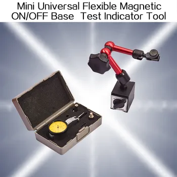 Mini Universal Elastīga, Magnētiskā ON/OFF Bāzes Turētājs Salokāms Stends, Digtal & Analog 0-0.8 mm Skalas Rādītājs Testa Rādītājs Rīks