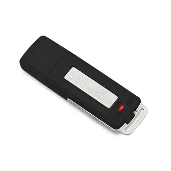 Mini USB Lādējamu Audio Ierakstītājs 384kbps Labas Kvalitātes Diktofons ar USB Flash Drive Sanāksmē, Intervija,Izpēte