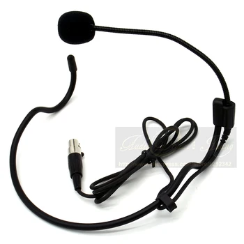 Mini XLR 4 Pin TA4F 4PIN Savienotājs auss cilpiņa HeadWorn Austiņas, Mikrofons, Galvas stīpa Mikrofons Mike Par SHURE Bezvadu BodyPack Raidītājs